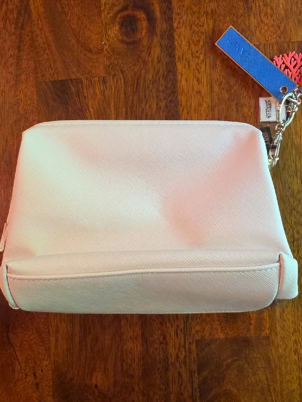 La Mer Cosmetic Bag With Enamel Key Chain Charm Brand New RARE